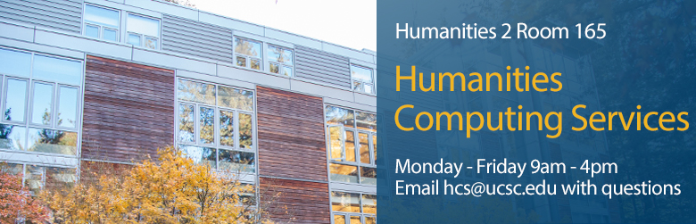 Humanities Computing Services Banner